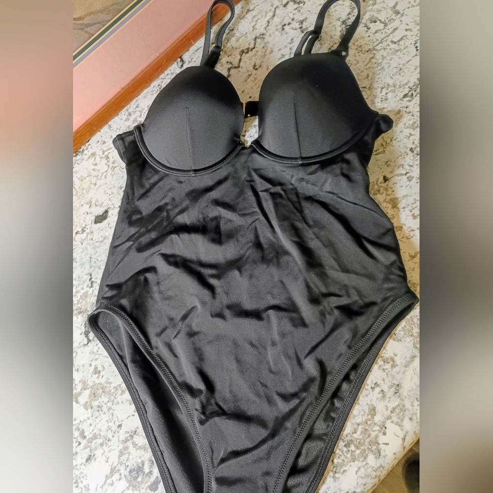 Victoria's Secret Black One-piece Swimsuit Size Medium Approx. 34 B Bust *New